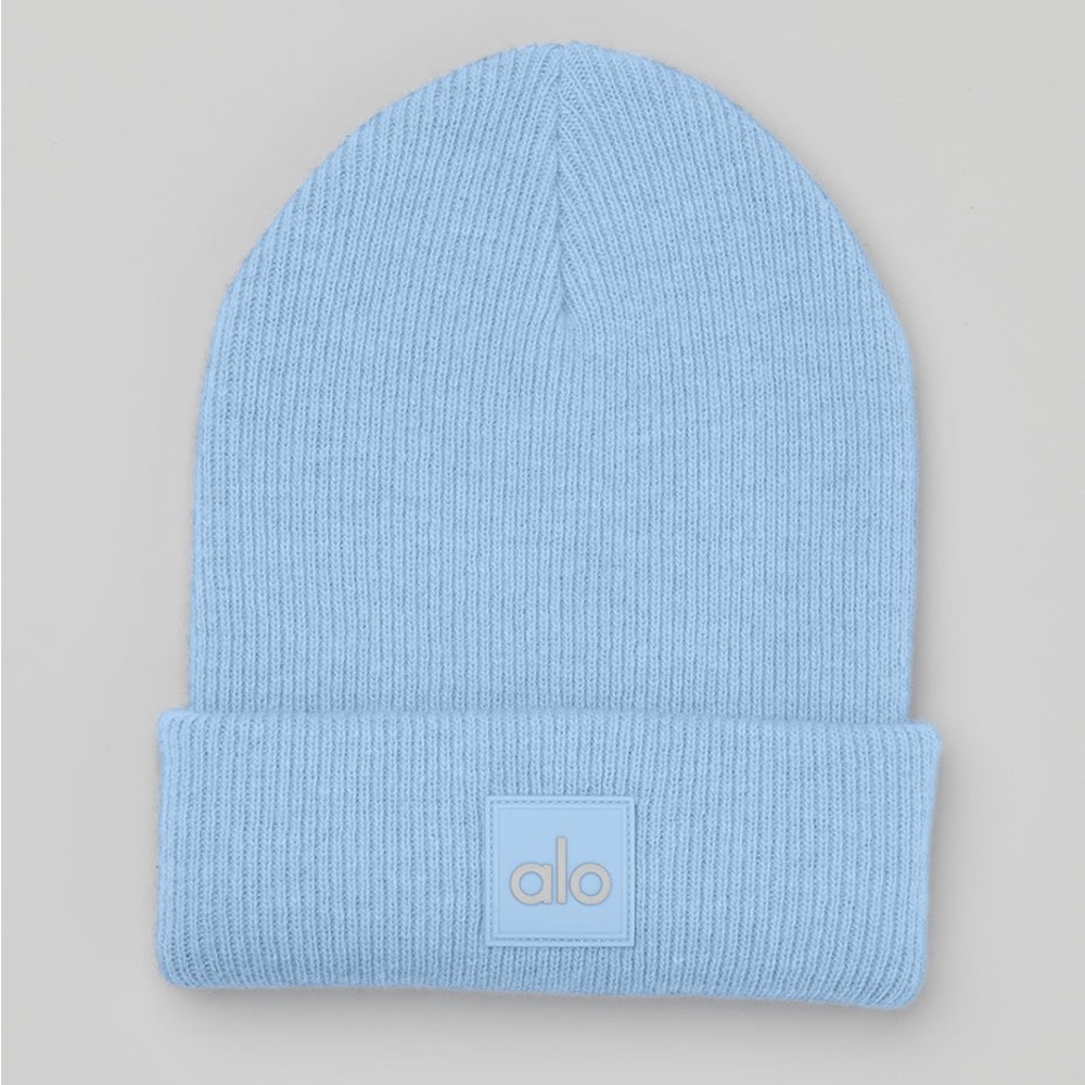 Alo Yoga Everyday Beanie in Tile Blue Heather